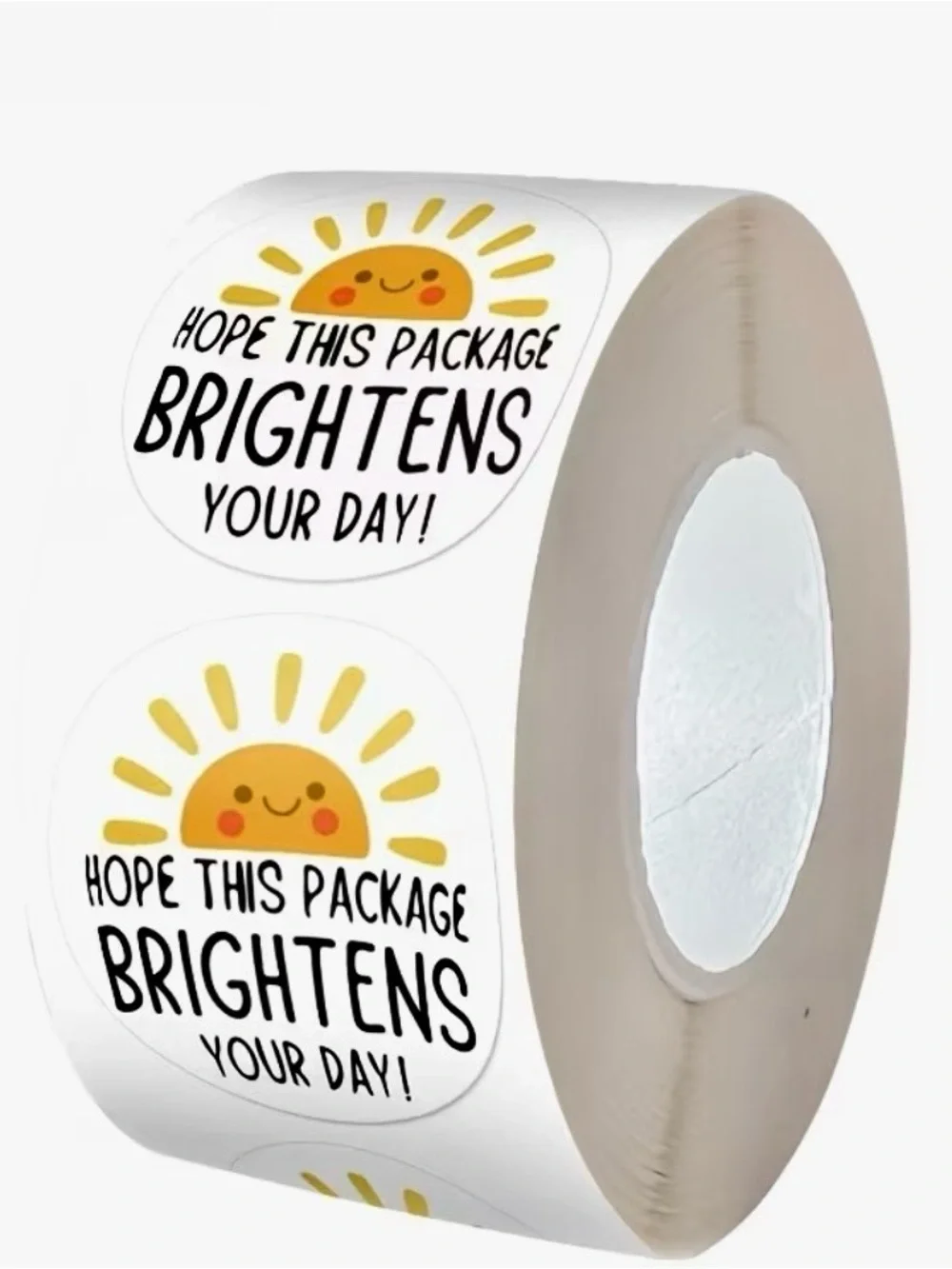 Brighten Your Day Sun Sticker Roll - 110/roll New